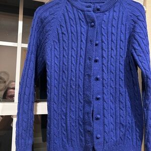 Vintage Blue Cable Knit Cardigan
